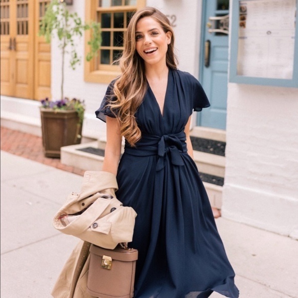 Gal Meets Glam ‘Jane’ Navy Dress